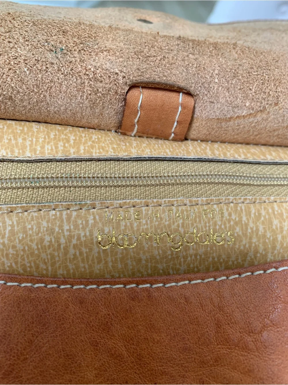 Bloomingdale's Vintage Leather Crossbody with Leopard Haircalf Accent